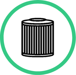 ícono cambio de filtro de aceite